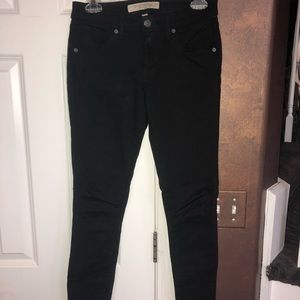 Black Burberry Brit Kensington Skinny Jeans